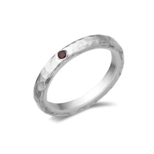 Ezüst gyűrű rubinnal Erdélyi Zsuzsa Ékszer