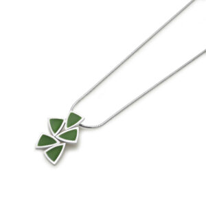 Egyedi készítésű ezüst, tűzzománc ékszer